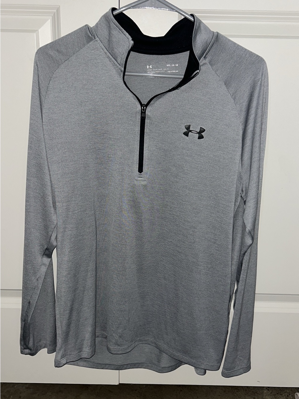 Under Armour Men's Light Gray Quarter-Zip Pullover